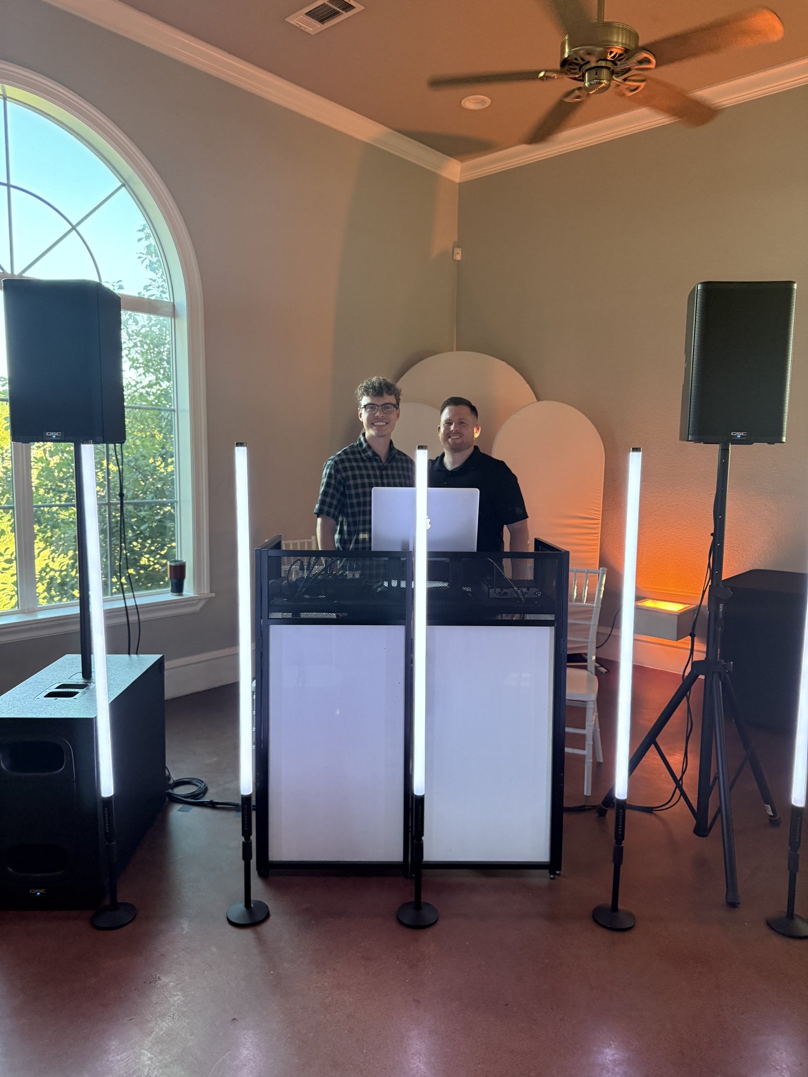 Kyle and Austin DJing